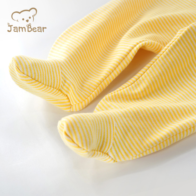 Детские брюки Jambear, детская одежда, брюки до щиколотки, комбинезон для малышей на весну и осень, органические хлопковые леггинсы унисекс