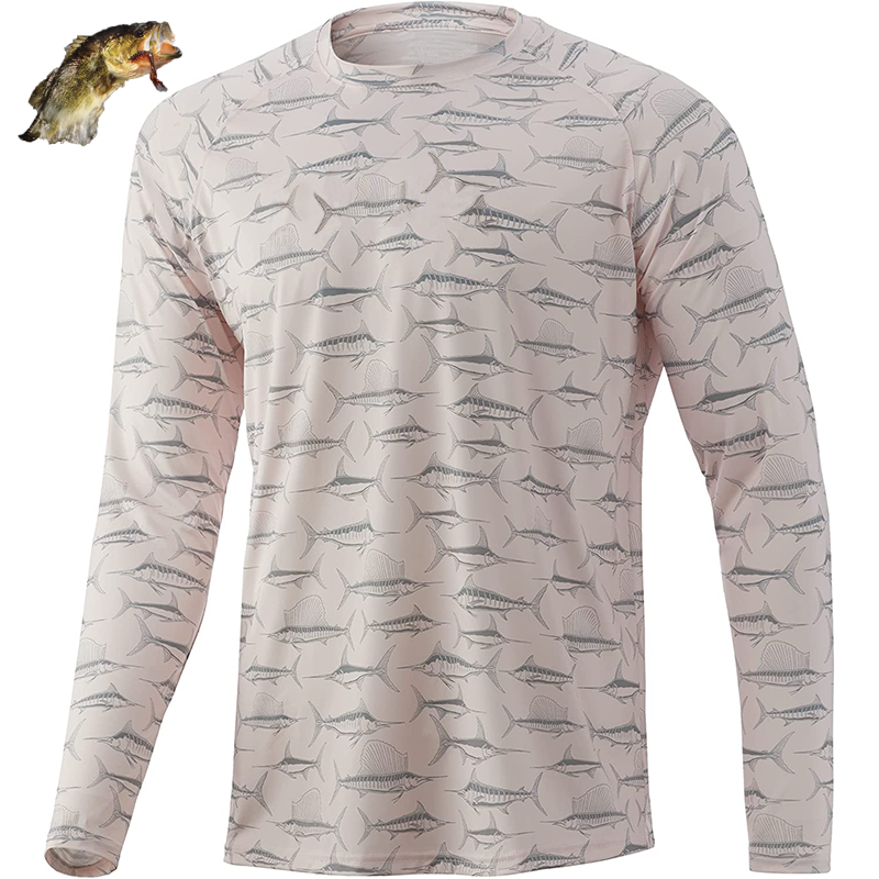 Top Quality UPF 50+ Factory Custom Fishes Interesting Fanny Long Sleeve Fishing Shirt Apparel