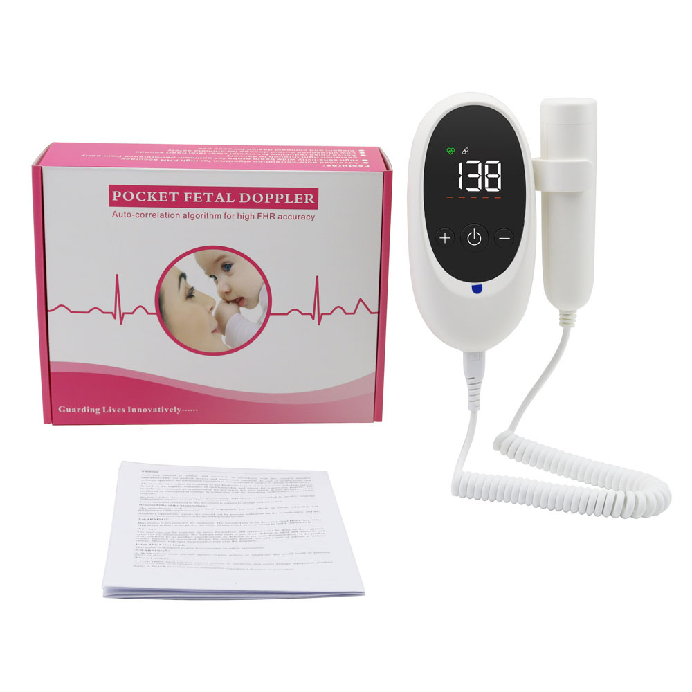Custom Usb Rechargeable Ultrasound Home Use Pregnancy Rechargeable Fetal Doppler for Pregnant Women