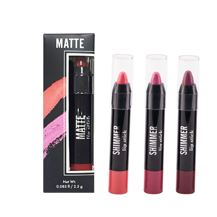 Factory Directly Supply Mini Paper Box Single Pack Private Label Vegan Glitter Matte Lipstick