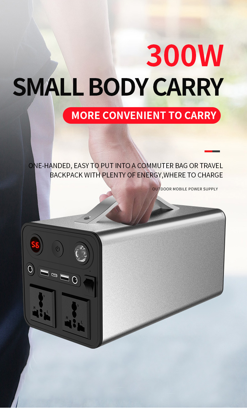 2023 Hot sale New Arrival 300W 333Wh Power Station Portable Battery Energy Storage Power Supply Generator For Travel Emergency