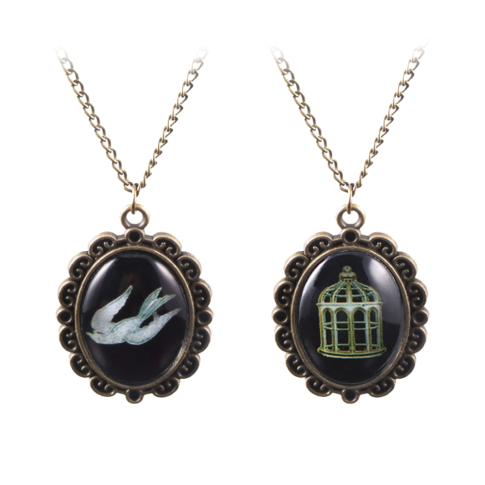 Vintage Game Residents Evils 8 Glass Pendant Necklace