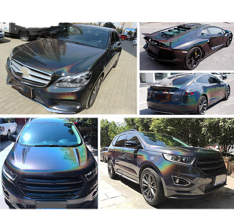 Iridescence Laser Blue Adhesive Bubble Free Sticker Vinyl Car Wrap for car or other thing