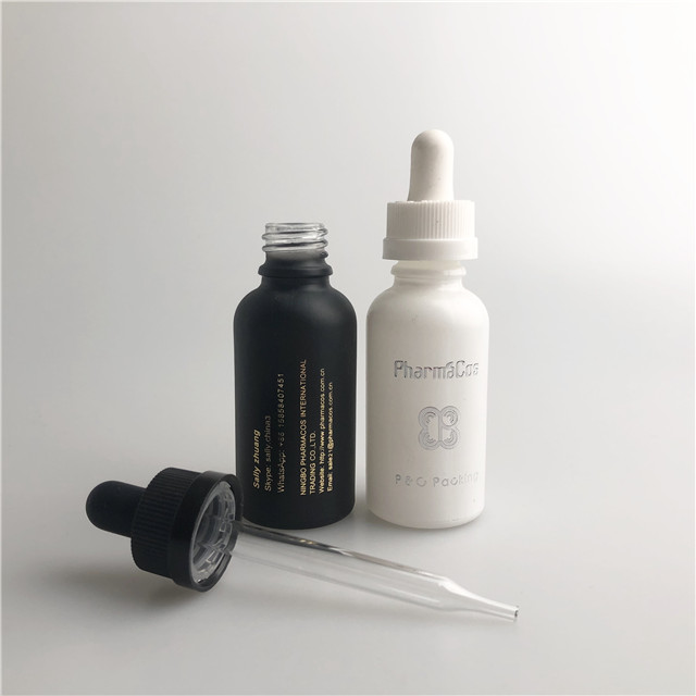glass bottle 30ml with dropper for skincare essenstial oil colored glass bottle
