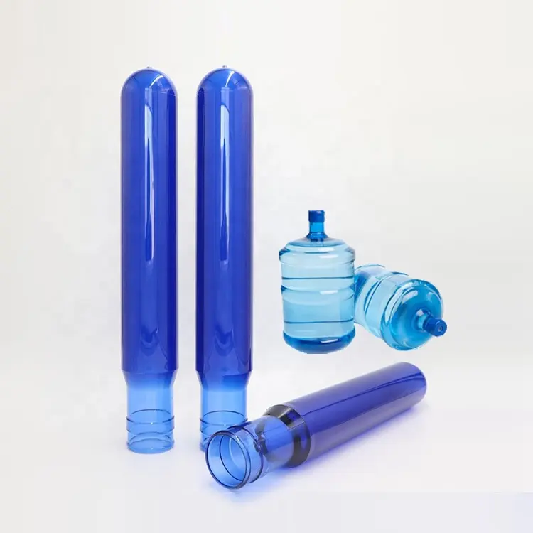 New product blue neck size 5 gallon pet preform price 55mm plastic water bottle pet preform for 5 gallon water bottle