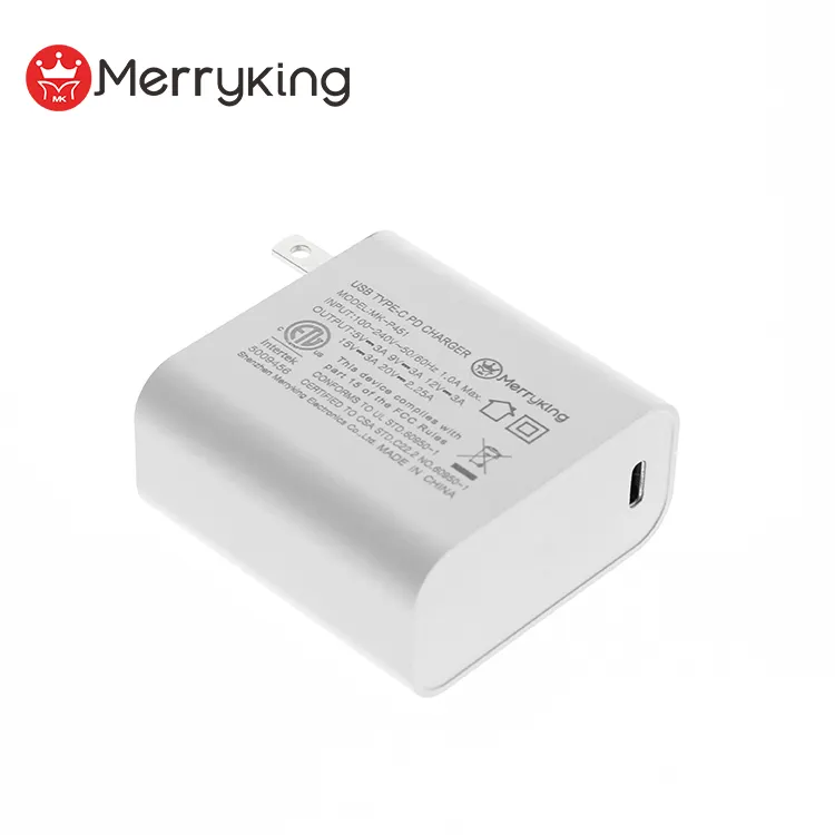 Charger Type Folding US Plug 5v 3a 9v 3a 12v 3a 15v 3a 20v 2.25a Wall Usb Type C Charging Adapter PD 45w Usb-c Charger