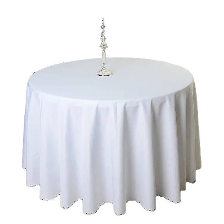 Factory cheap 120 round tablecloth for wedding