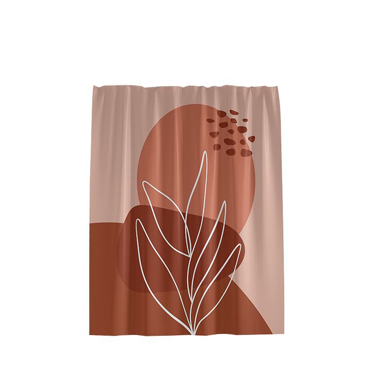 Minimalist bathroom curtain with geometric abstract pattern made in China by wholesaler