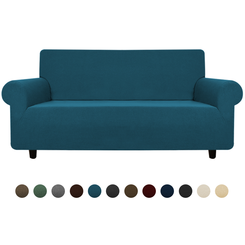 Эластичный чехол для дивана Loveseat, чехол для кушетки, моющийся протектор мебели с эластичным дном, Нескользящие Чехлы для дивана на 3 подушки
