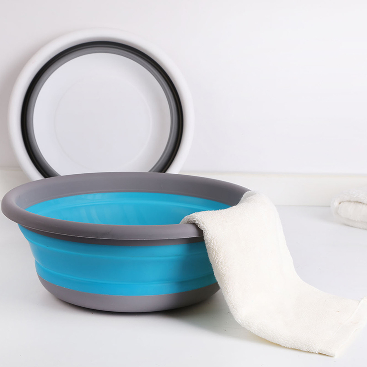 Foldable Telescopic Wash Basin Outdoor Travel Folding Basin Hot Sell Plastic Basin