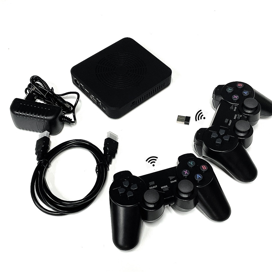 Игровая приставка Pandora серии ТВ, 2 беспроводных геймпада, 5200 игр для Windows/Android/Xbox/Ps3