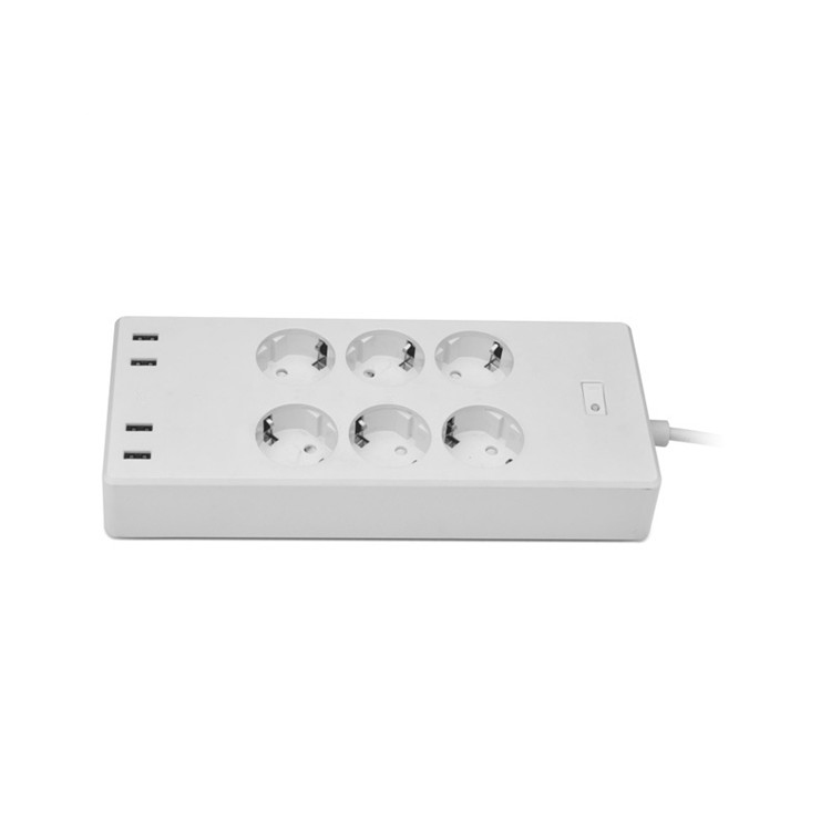 Умный сетевой фильтр с поддержкой Wi-Fi, 6 розеток, 4 USB-порта
