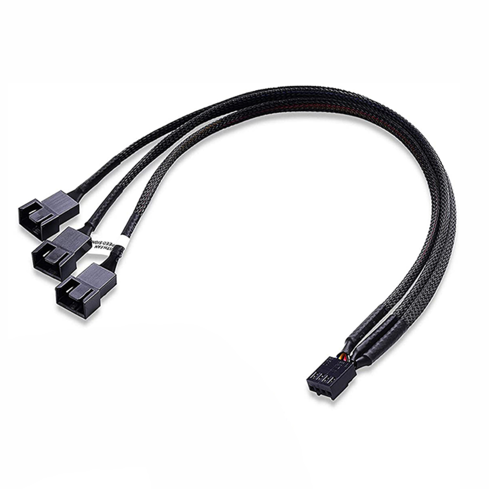4 Pin-код может составлять 1-3 Way PWM Fan разветвитель кабеля для компьютера ПК процессор вентилятор охлаждения блок питания ATX чехол 4-контактный/3-контактный разъем удлинителя силового кабеля
