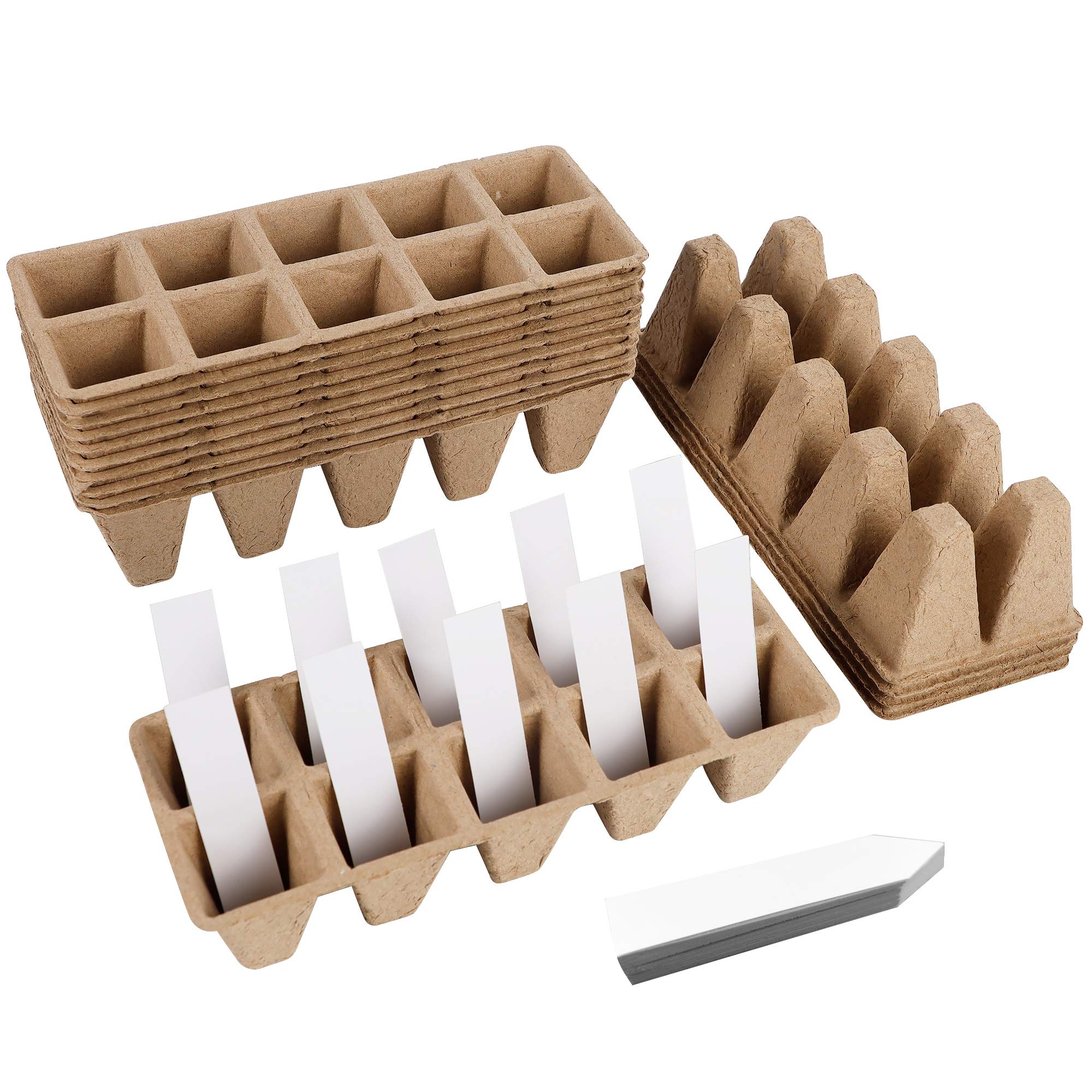 Biodegradable Seedling Peat Pot Planting Seeds Paper Pulp Cup Garden Germination Nursery Pots Transplanting 6 Cell Seed Tray