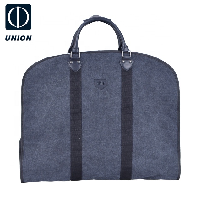 Embroidery Customized Logo Canvas Travel Wholesale Manufacturer Garment Bags Suit Travel Storage for man women Trip