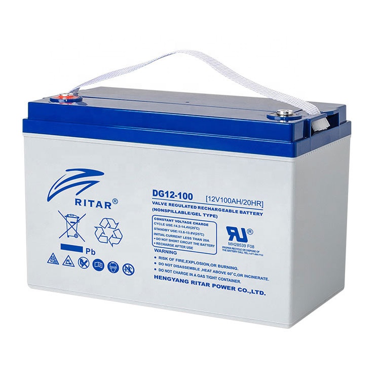 Ritar Long Life Deep Cycle Agm Gel Battery 12V 100Ah 150Ah 200Ah 250Ah For Electric Power Systems