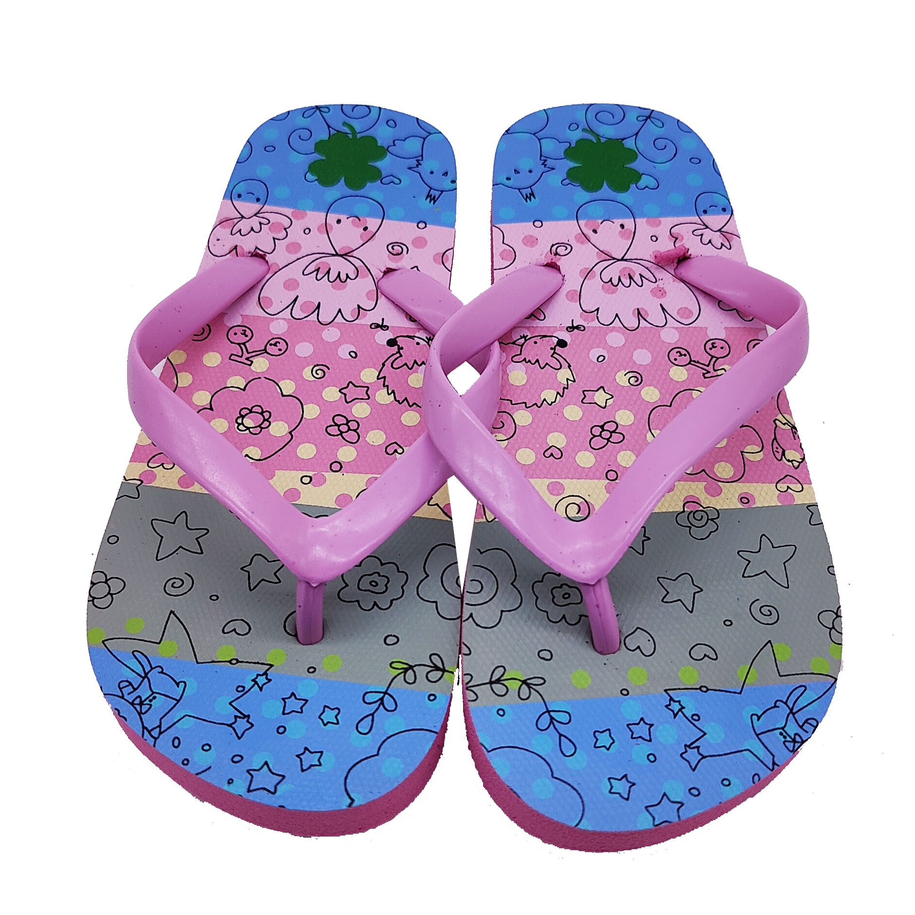 Cheap Casual Popular PVC Strap Kids Beach Sandals Flip Flops