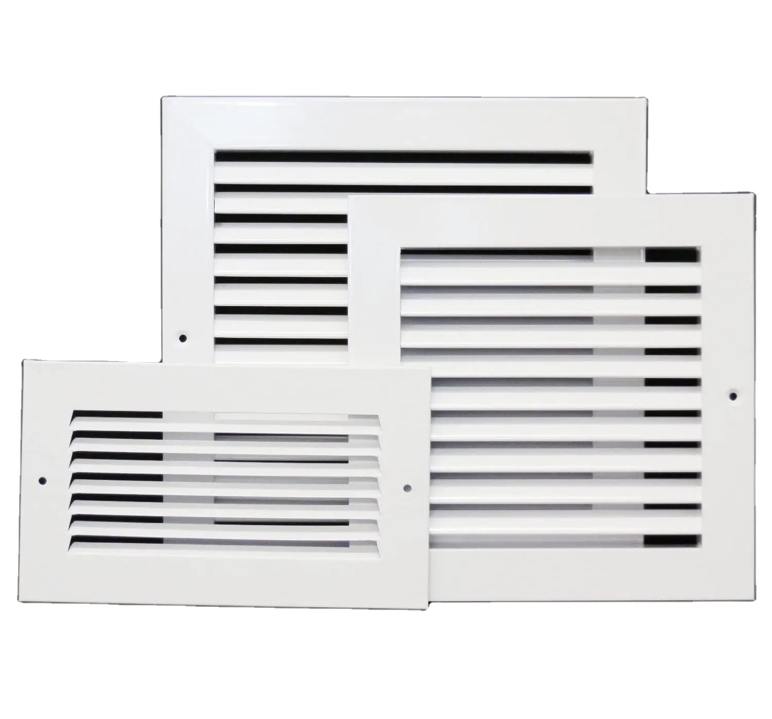 Air Flow HVAC Grille 1way Vent Adjustable Aluminum Outlet Air Conditioner Ducting Square Tube ABS