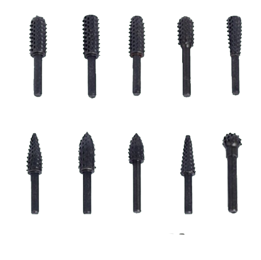 Carbide steel rasp burrs wood working bits rotary tools