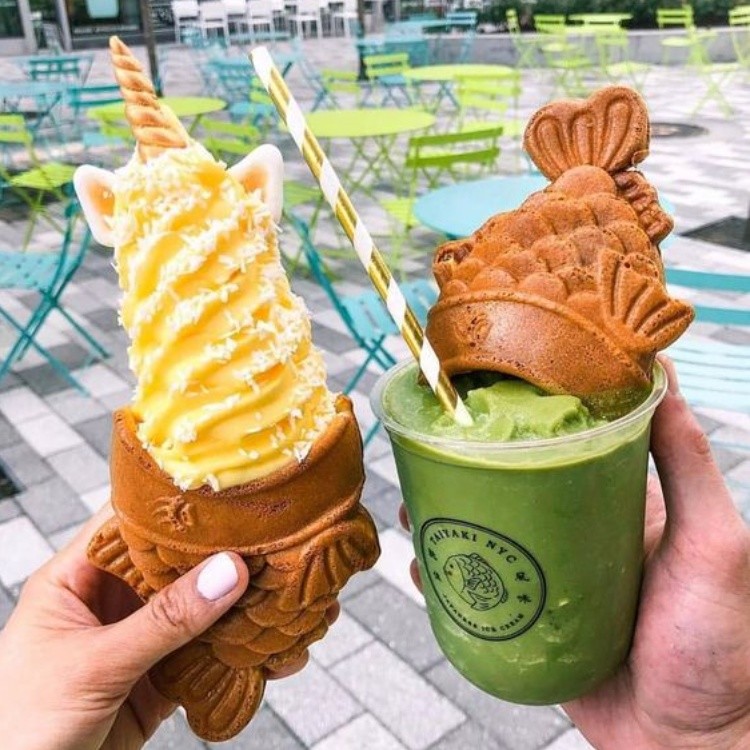 Японское мороженое Taiyaki рыба вафельный конус мука вафельный порошок машина для смешивания