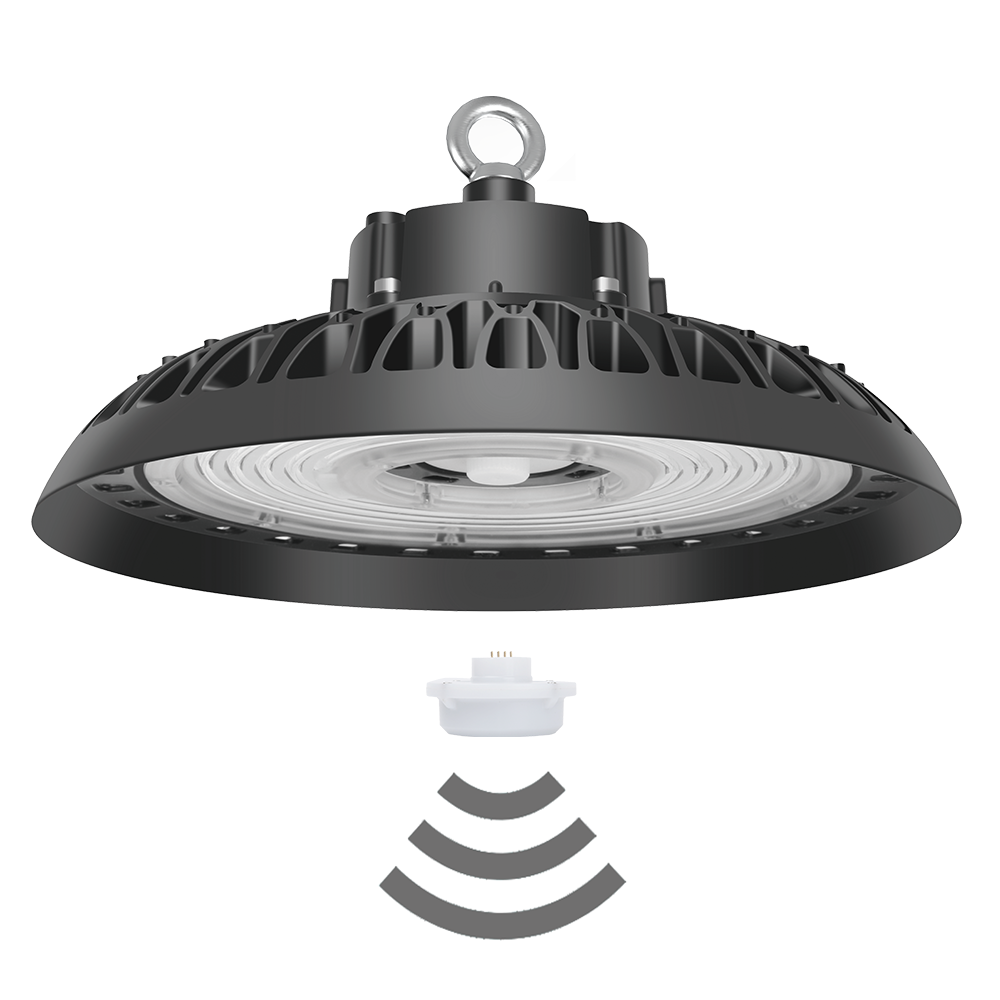 Горячая Распродажа, промышленные светодиодные светильники IP65 highbay, лампа с быстрым подключаемым датчиком