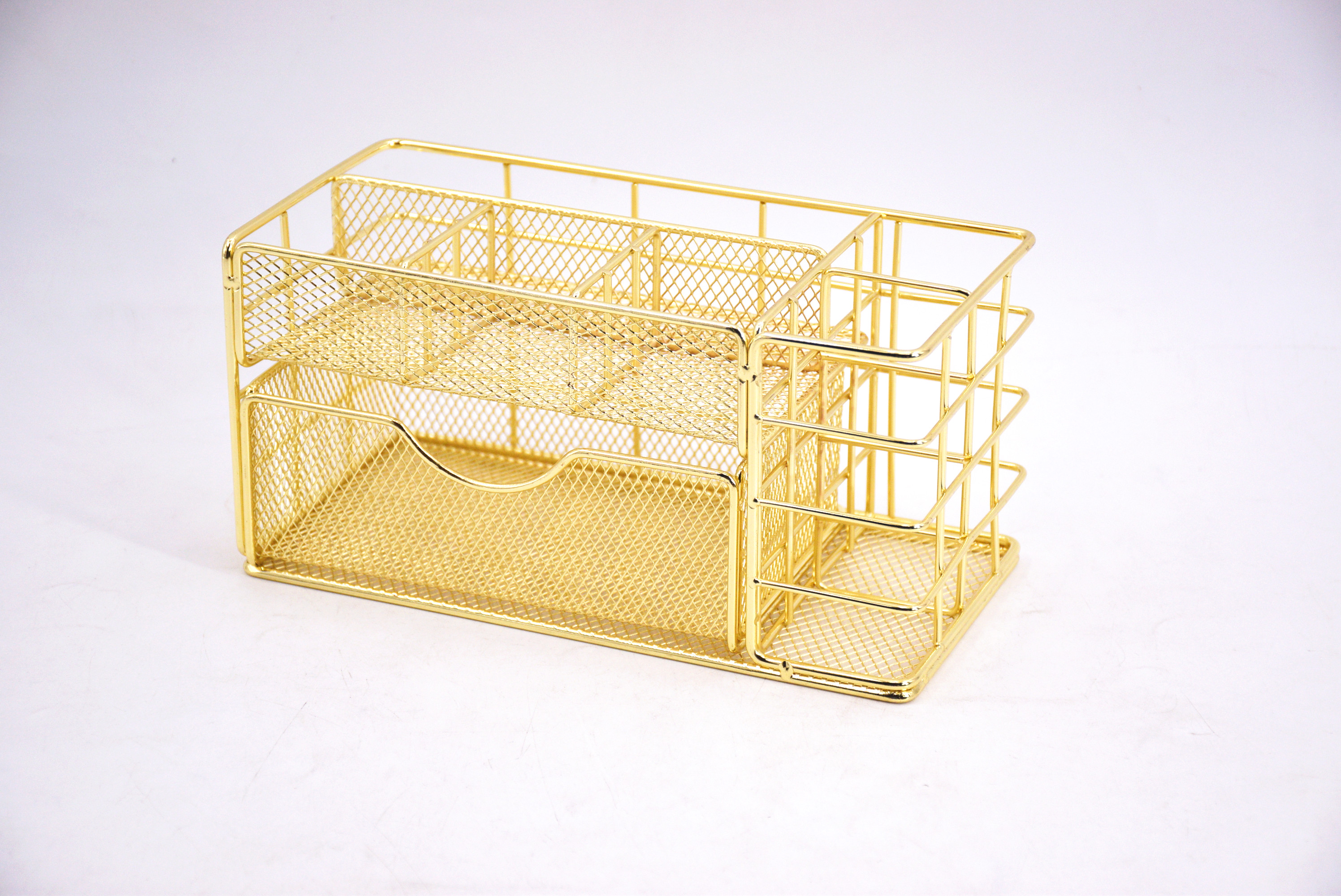 2020 New Design Office Dedktop Metal Mesh Table Office Desk Organizer