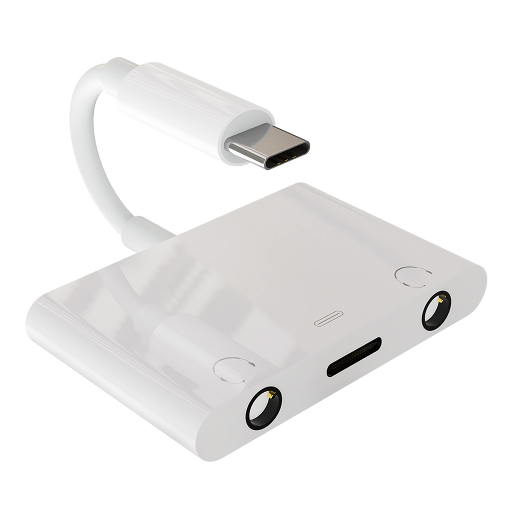 3 in 1 dual lightning to 3.5mm charging and listening aux audio adapter