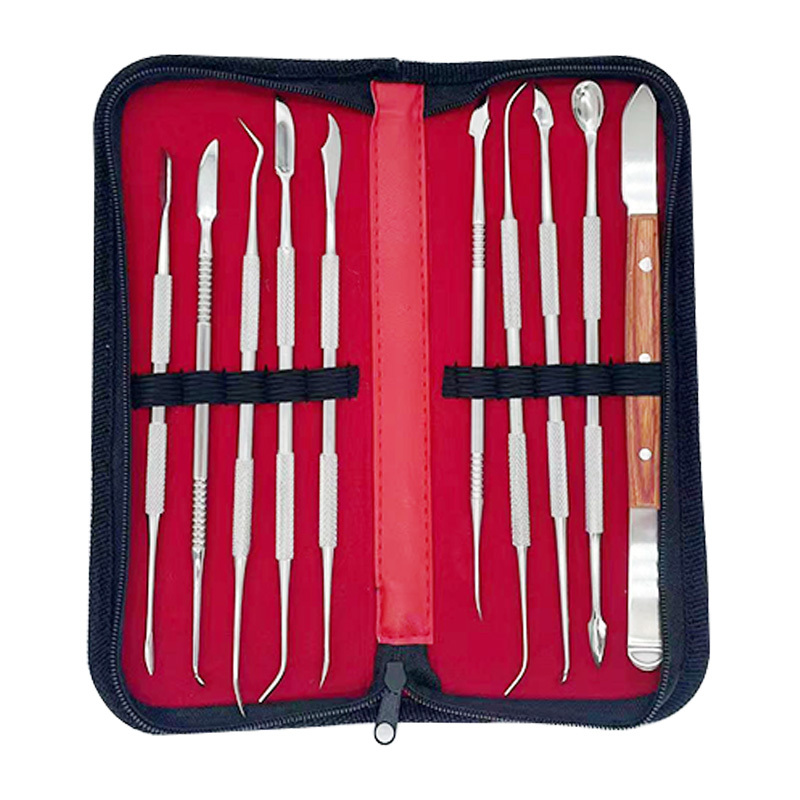 Medical Dental Tool Wax Knives Kit Stainless Steel Autoclavable Dental Lab Equipment Wax Carving Tool Oral Kit