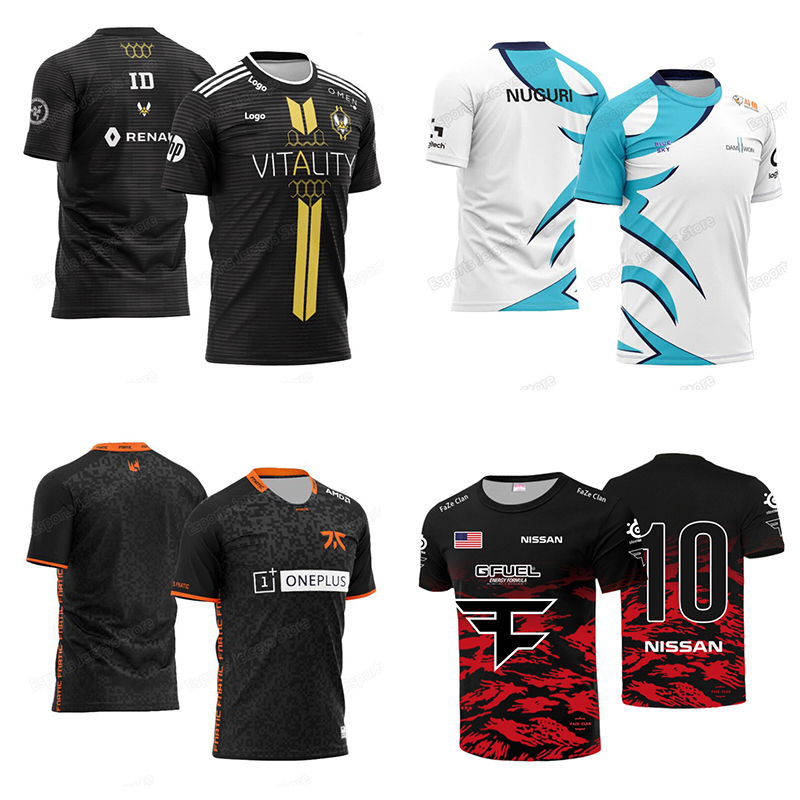 Индивидуальная игровая футболка для команды игроков Esports Pro, Униформа, мужская и женская футболка, фанаты с именем на заказ