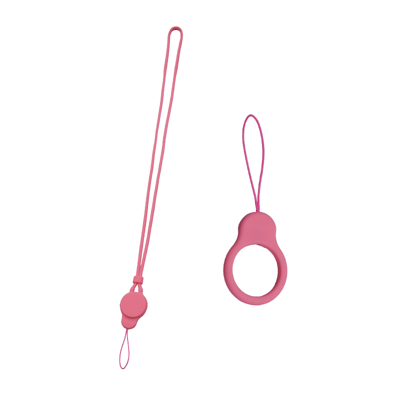 2020 hot sale silicone elastic detachable mobile phone lanyard headset multi-function neck anti-lost lanyard