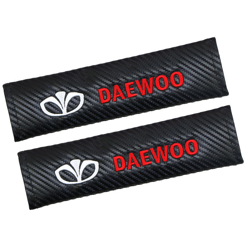 Car Styling Seat Belt Cover Auto Case For Daewoo Badge Winstom Espero Nexia Matiz Lanos Accessories Cotton Car-Styling 2pcs/lot