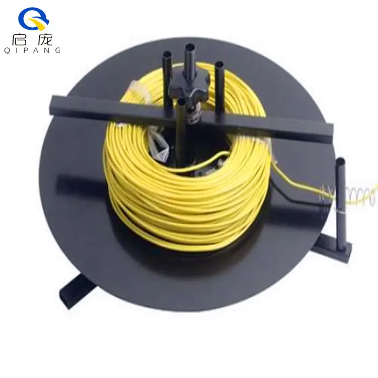 QIPANG horizontal unwinding rack threader wire device electrician threading cable pay-off stand pay-off reel wire reel