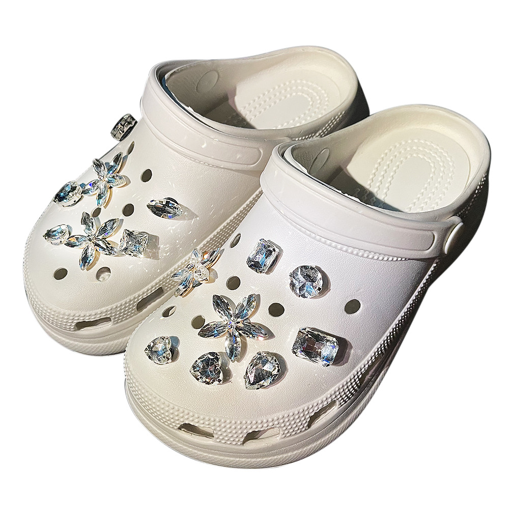 New Accessories Shoe Shoe Flower Slipper Sandal Accessories DIY Accessories Decorative Diamond Violent Bear Pearl