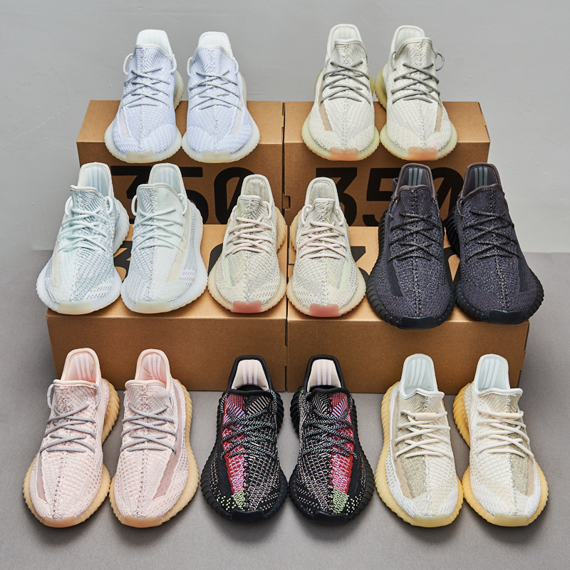 Популярные трикотажные беговые кроссовки унисекс fly knit, женские кроссовки высокого качества, оригинальные сетчатые новые стили, мужская обувь 350