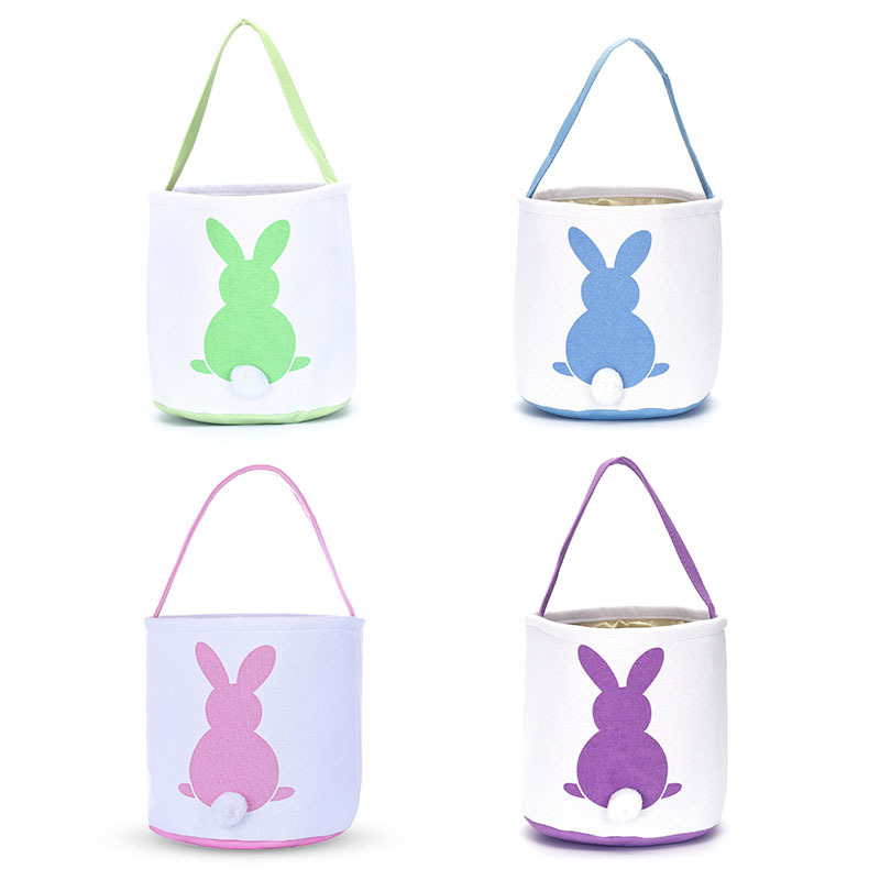 Оптовая продажа, персонализированная Пасхальная корзина my first bunny для подарка с ручкой