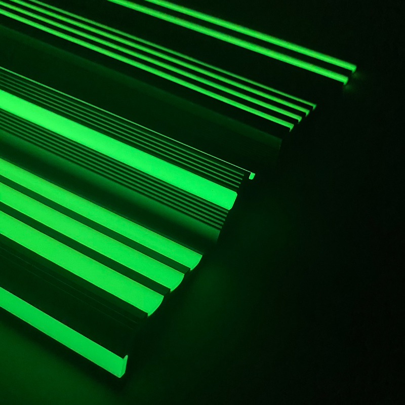 Professional Cheap Photoluminescent Stair Nosing Luminous Stair Nosing