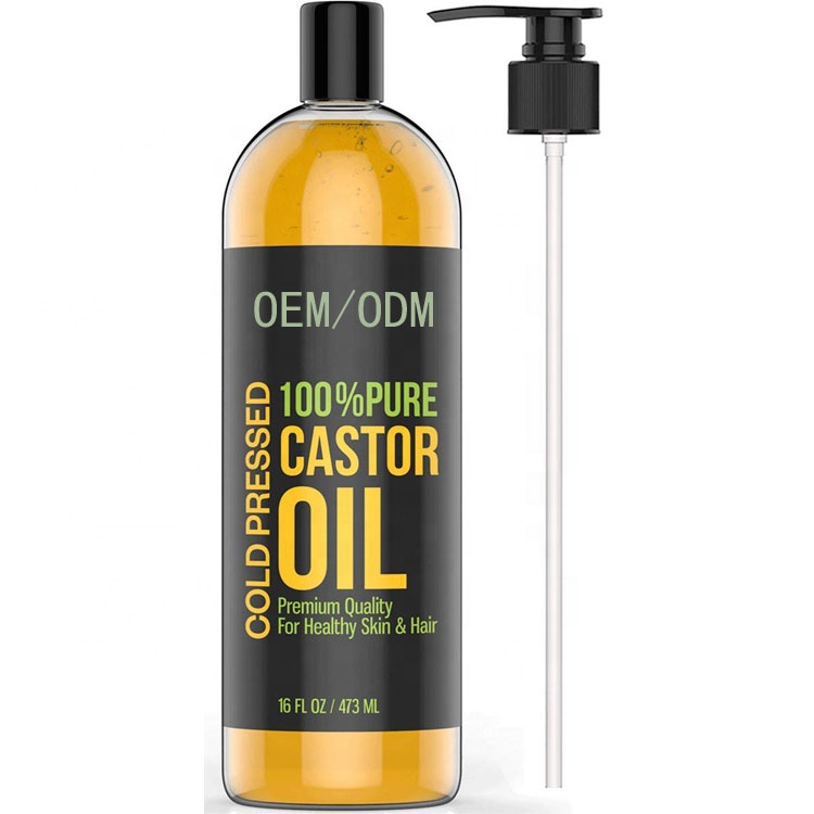 OEM 100% чистый Private Label холодного отжима касторовое масло для роста волос Castor Oil Pure