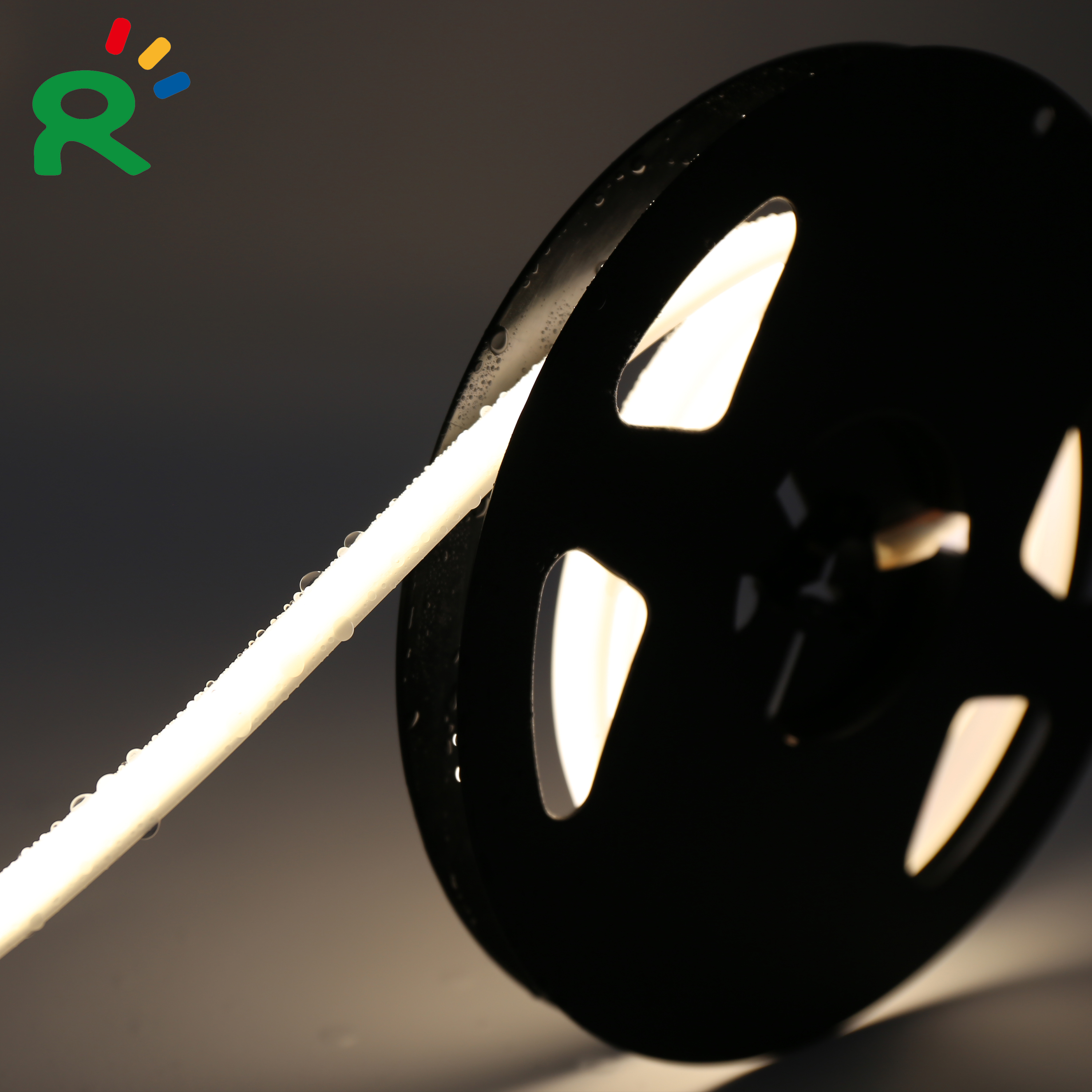 Waterproof LED cob strip new 2021 linear 488 chips/m cri 90 semicircle shape milky white tiras led Outdoor garden lights
