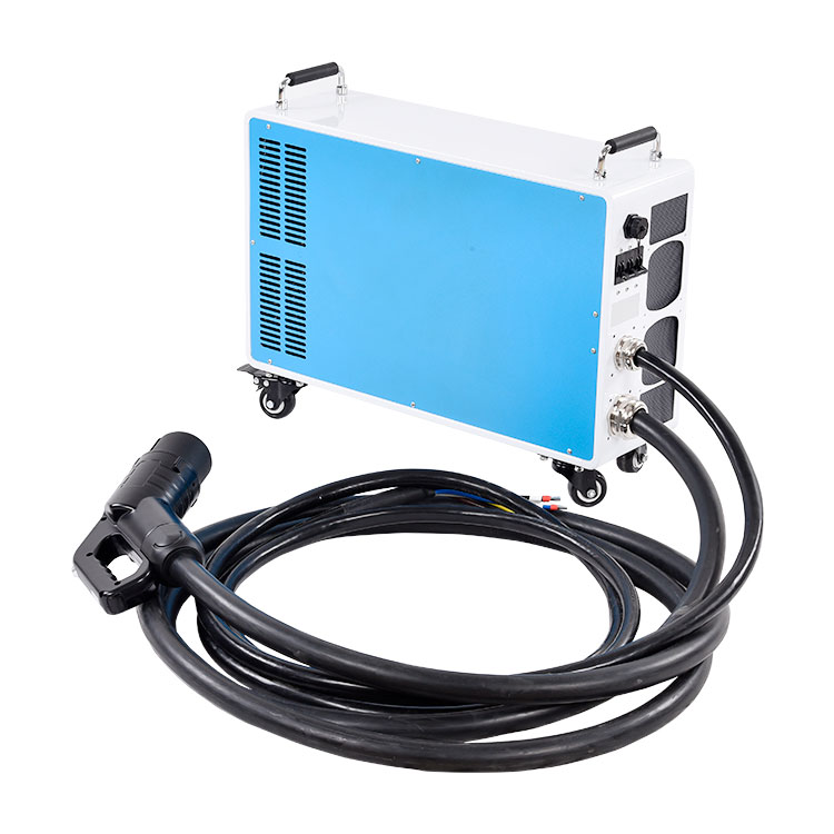 Portable 100A 30kw ev charger CHAdeMO CCS ev battery charger connector for electric car