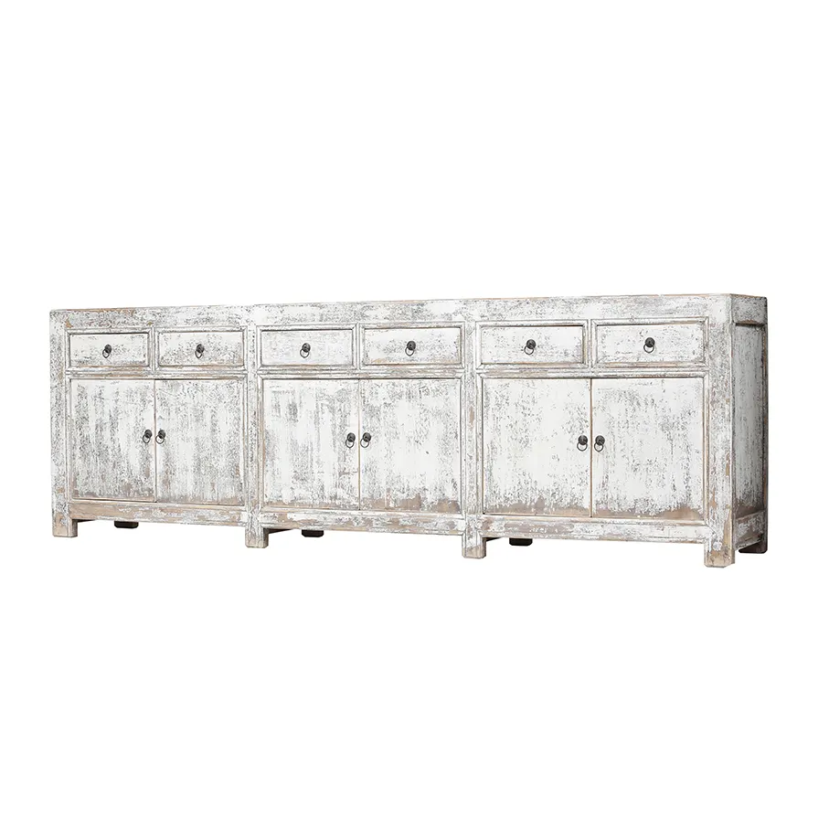 Antique Cabinet Chinese Antique Long Sideboard Reclaimed Wood Shabby Chic Cabinet Beijing Cupboard Living Room Furniture