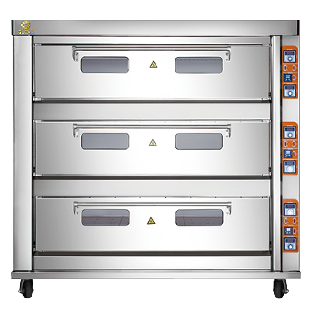 Baking Industrial Bread Deck Oven 3 Deck 9 Trays Bakery Equipment for Sale Baking Oven Gas Ovens