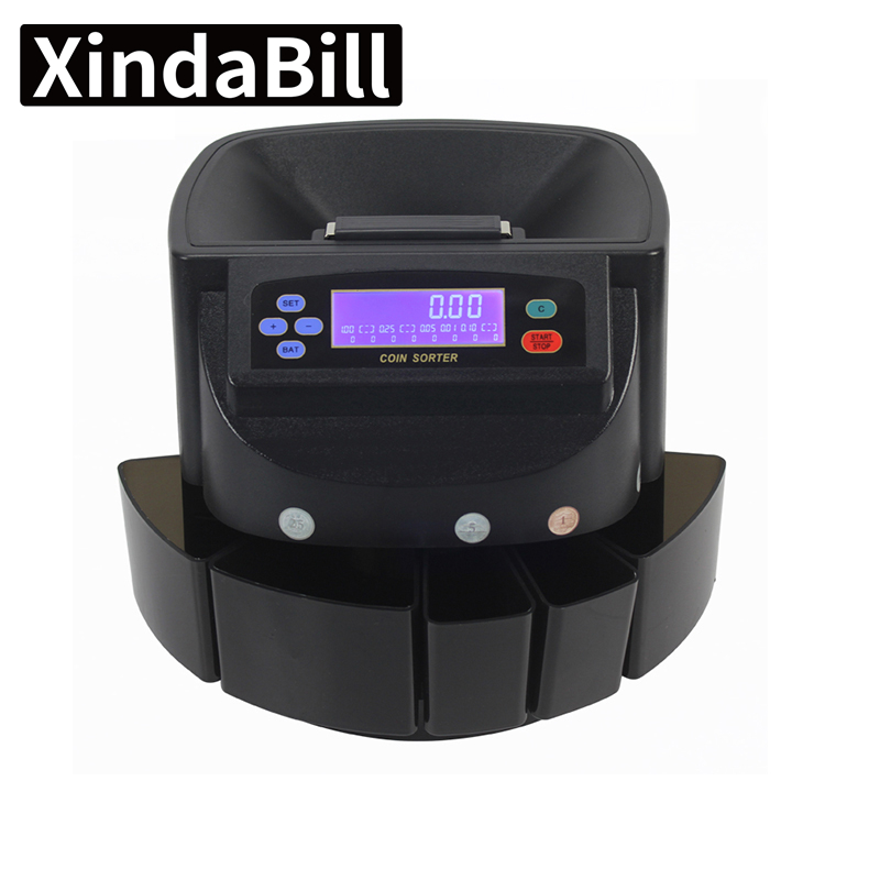 Xiindabill-9005 счетчик монет & сортировочная машина для банка, магазин, супермаркет. USD, евро, автоматизированное проектирование и изготовление.