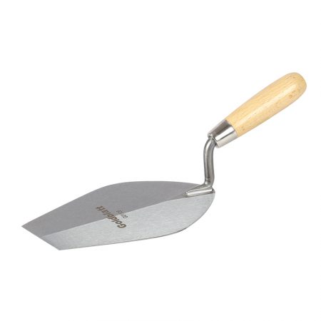 Goldblatt Bucket Brick Trowel With Wooden Handle Square Tip Bricklaying Trowel