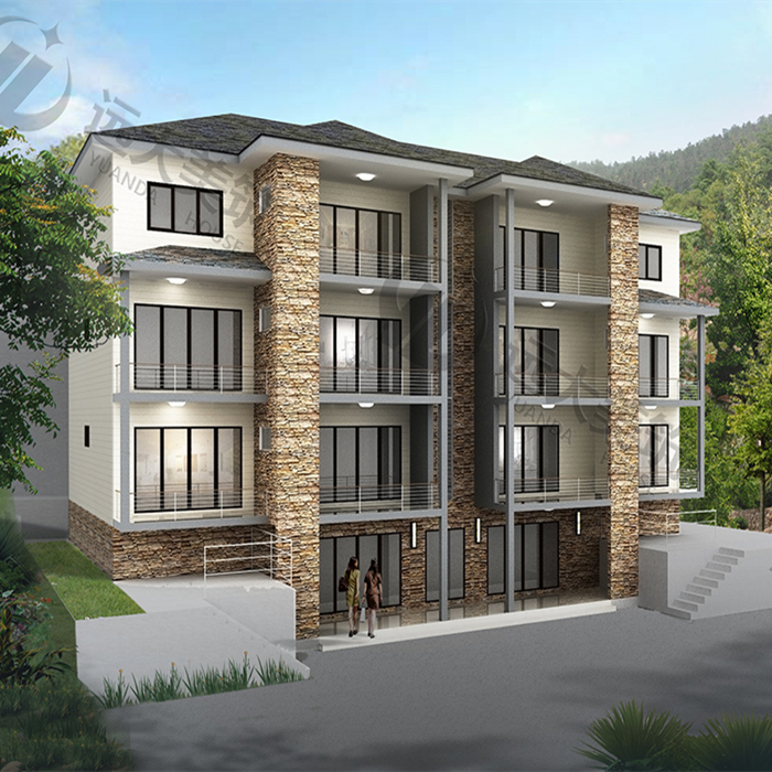 Modern Design Large Span Light Weight Steel Structure Prefab Houses Luxury Hotel Office Use New Sale Offer Cheap Modular Villa