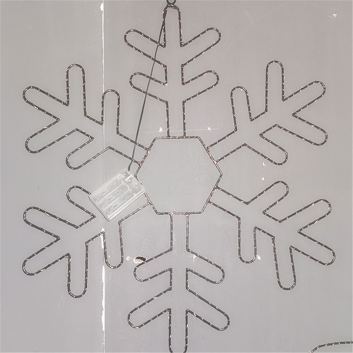 Праздничный светильник из медной проволоки с металлическим светом Snow Flake