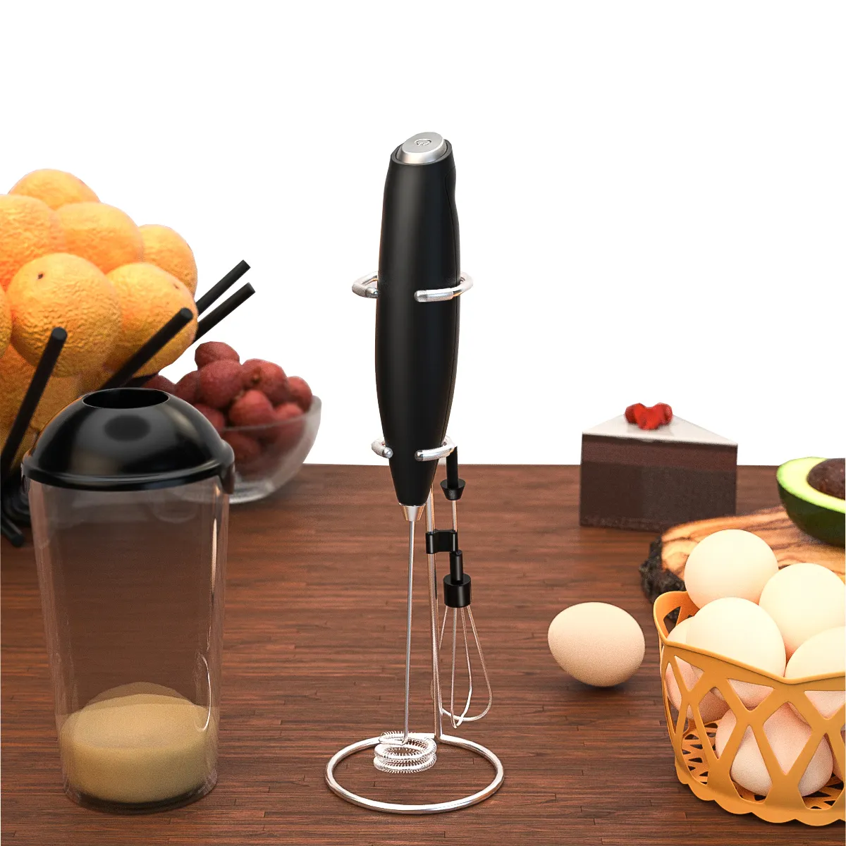Stainless Steel lending Stirring Round Handle Balloon Wire Whisk Kitchen Utensils Egg Whisker for Mixing Home & Kitchen