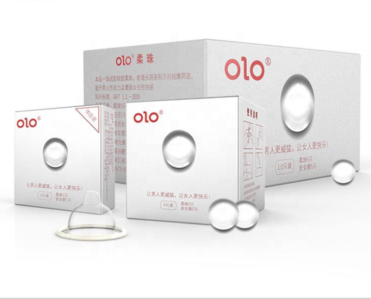 OLO мягкий бисер презерватив оргазм артефакт G точка Гиалуроновая кислота презерватив