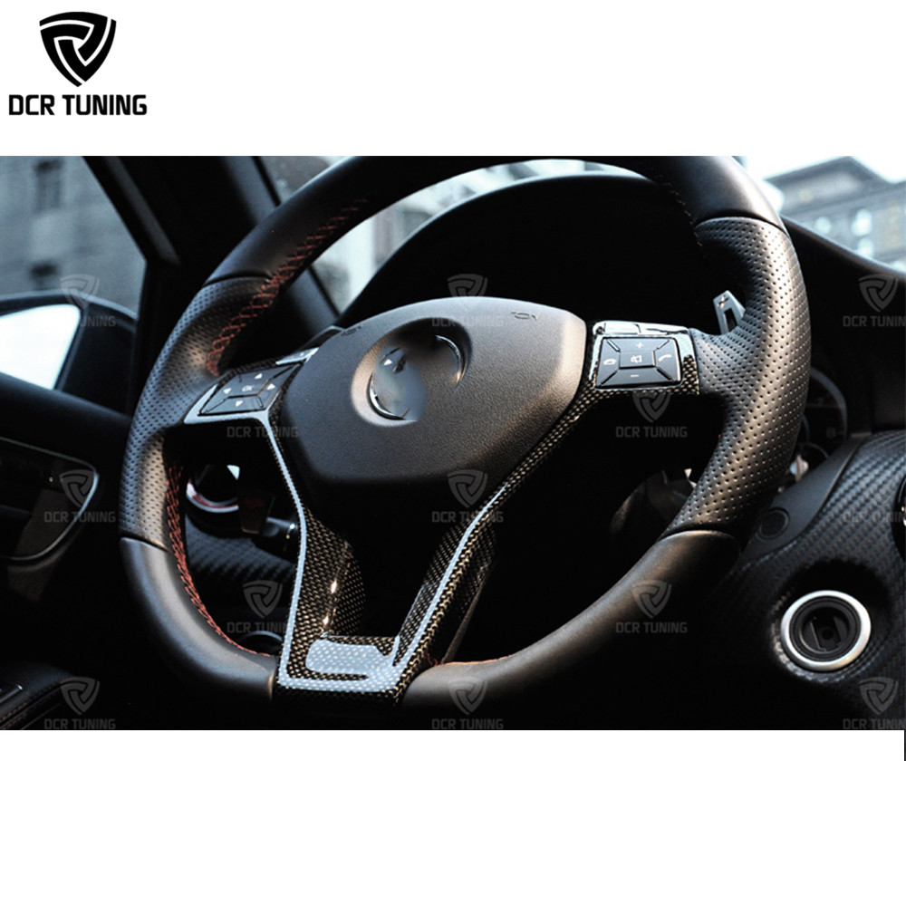 Для Mercedes-Benz W176 W204 W117 W212 W207 W218 R172 R231 X204 накладка на руль из углеродного волокна
