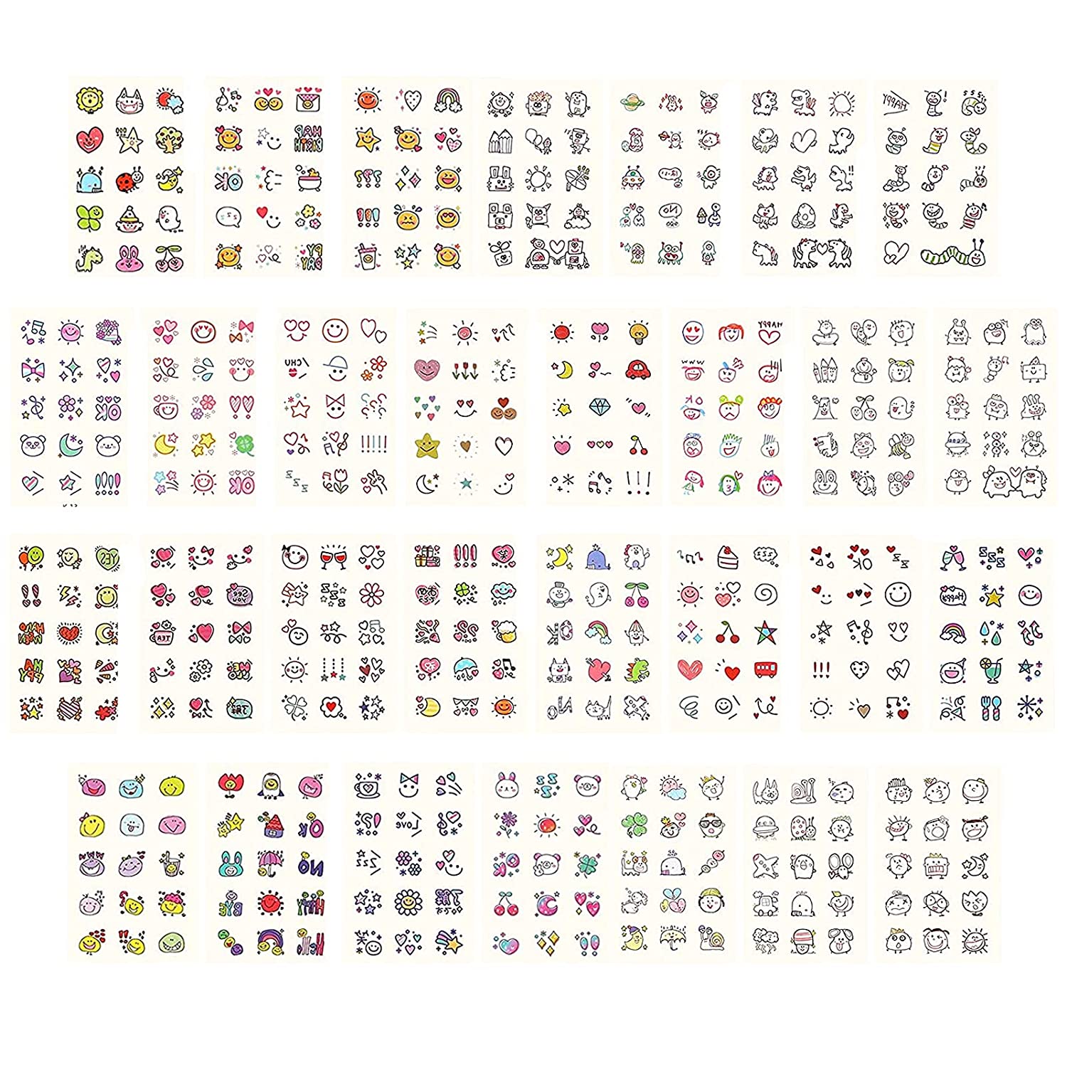 Tattoos For Kids Waterproof Fake Tattoos Stickers Children's Temporary Tattoo Toy Suitable For Birthday Parties Group Activities