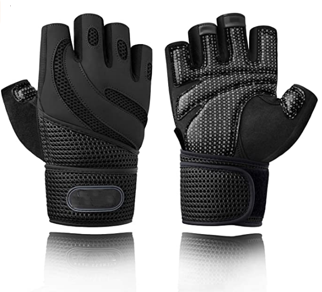 Best sports silicone anti-slip workout half finger gloves gymnastics grips hand palm protection weightlifting gloves